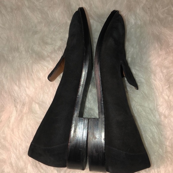 Aquatalia Black Suede Gilda Flats Size 6 1/2 - Picture 3 of 8